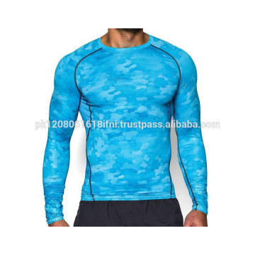 Herren Bodybuilding hautenge Langarm Rashguard Großhandel